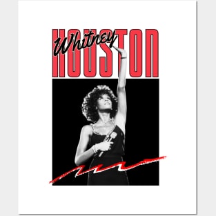 Whitney houston///original retro fan design Posters and Art